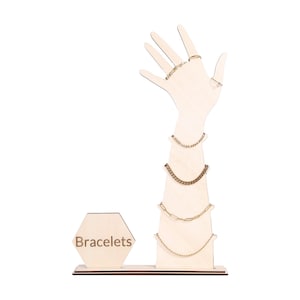 Bracelet Standee Assembly Display - Jewelry Holder, Minimalist Jewelry Display for Shops, DIY Craft Display, Jewelry Stand