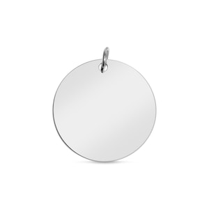 Stainless Steel Blank Round Pendants | Wholesale Jewelry Engravable Charms & Pendants for Jewelry Making