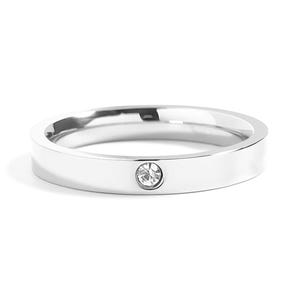 Blank Engravable Birthstone Stacking Ring