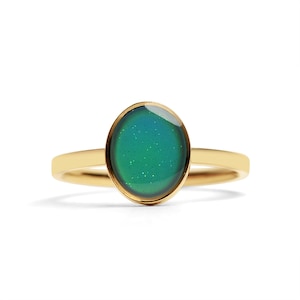 18k Gold PVD Coated Non-Tarnish Mood Ring