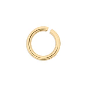 100 Pack 18K Gold PVD Coated Stainless Steel Jump Rings | Bulk Open Jump Rings for Jewelry Making