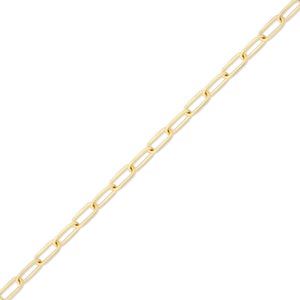 2.0 mm 14K Solid Gold Paperclip Chain By the Inch | 14K Gold Permanent Jewelry Chains | Wholesale Bulk Chains for Jewelry Making