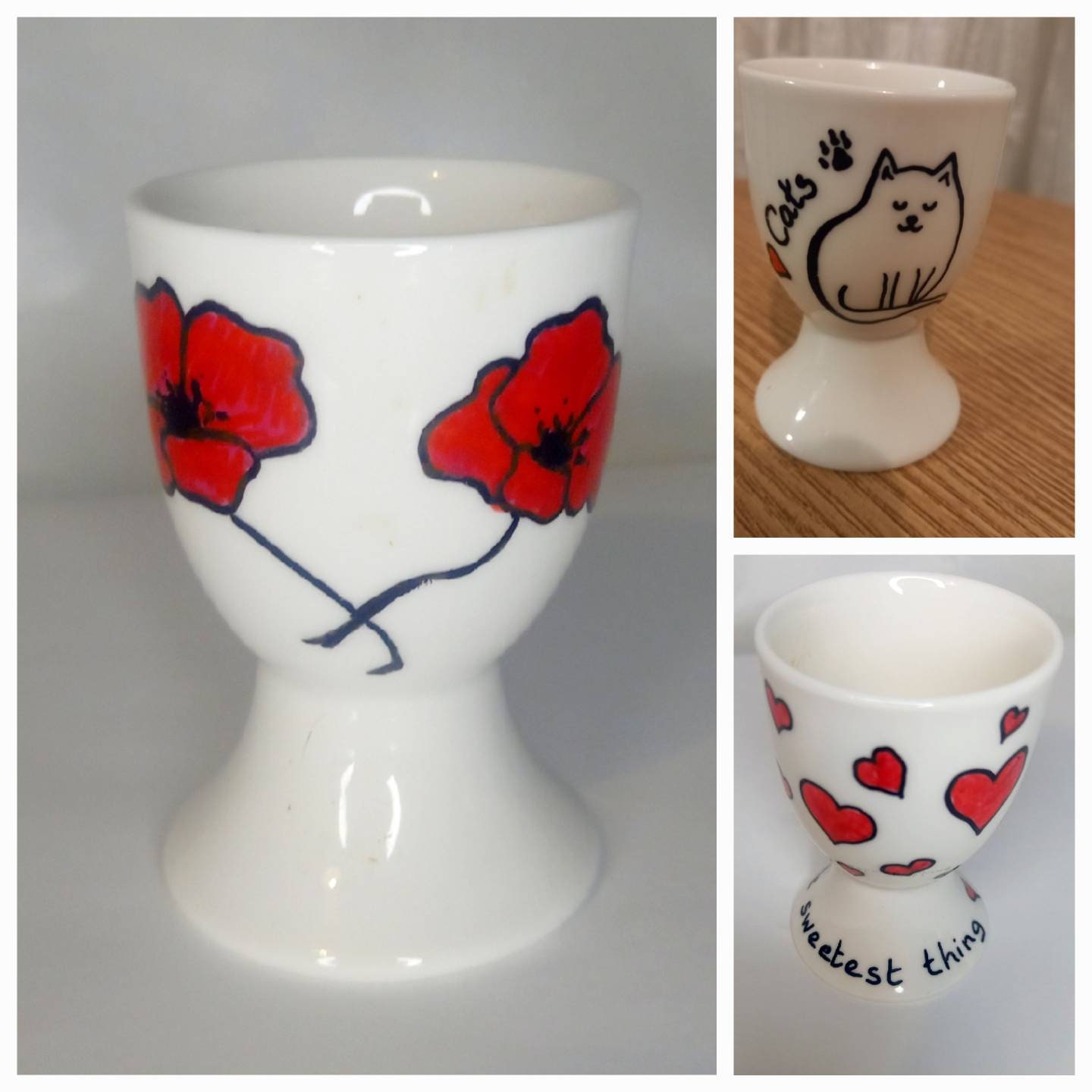 Ceramic egg sale cups to paint