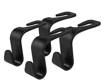 4 Packs Car Seat Front Back Headrest Hooks Truck Coat Purse Bag Hanger Holder