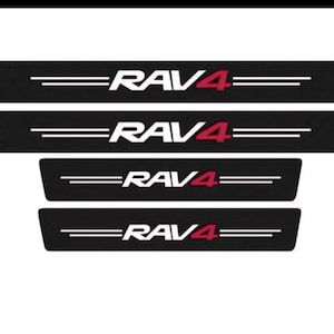 Protectores adhesivos antiarañazos para el umbral de la puerta de la Toyota Rav4 (4 unidades)