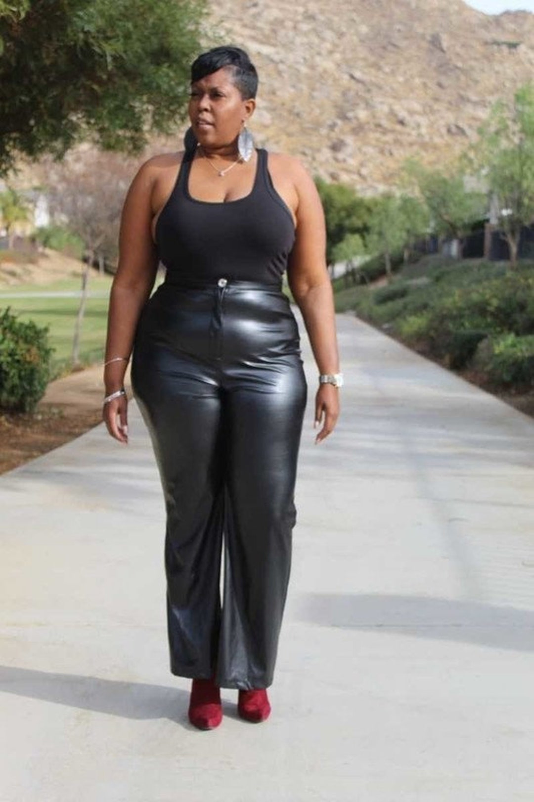 Faux Leather Pants -