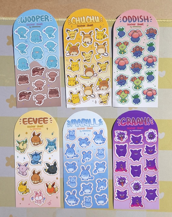 Pakemins Evolutions Sticker Sheet