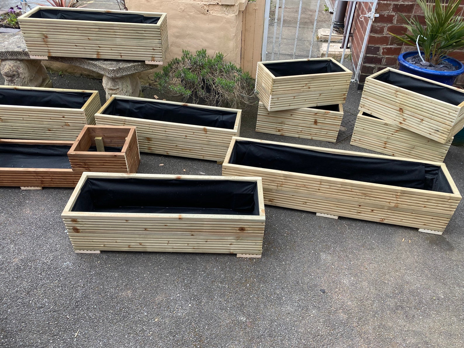 3 Ft Decking Planter Large Decking Patio Planter Garden Etsy UK