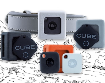 Tile And Cube Beacon Holder for Collars & Straps | Pet GPS Tracker Fastener