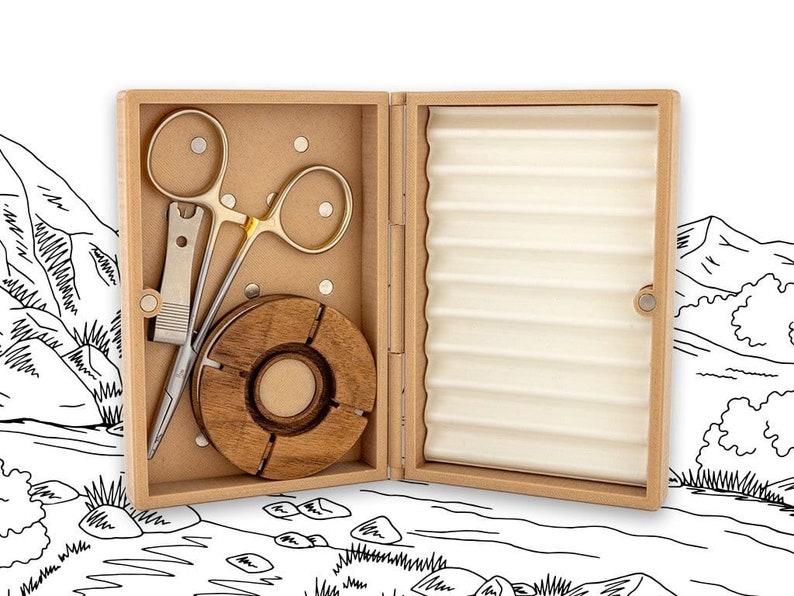 The Keeper Tenkara Fly Fishing Tackle Box Etsy