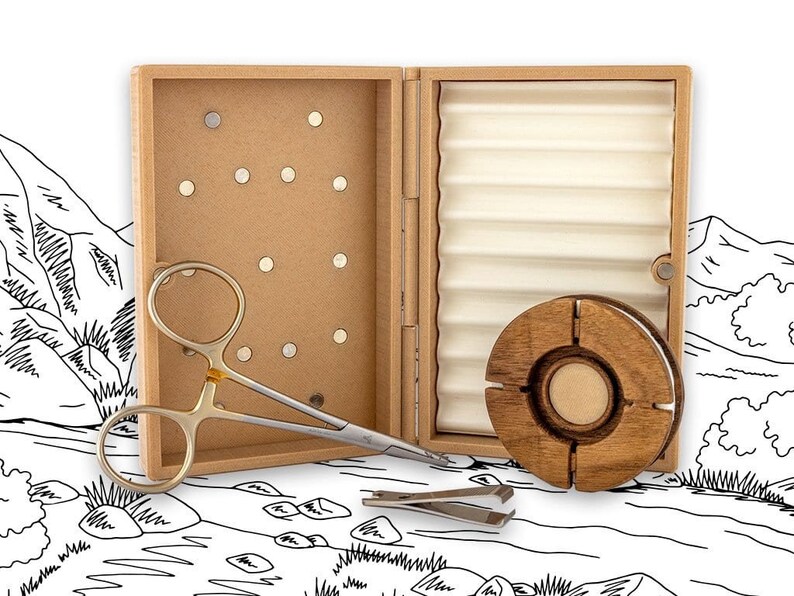 The Keeper Tenkara Fly Fishing Tackle Box Etsy