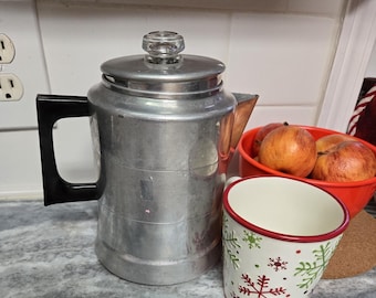 Wear ever No 3116　アルミパーコレーター Vintage Wear Ever Coffee Pot Percolator 3016 16 Cup Aluminum