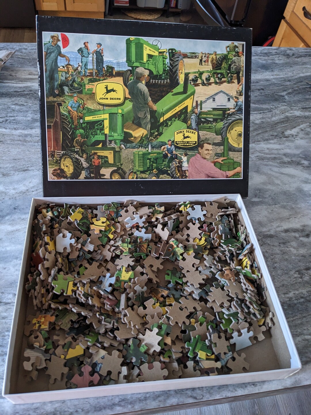 Vintage John Deere Antique Tractor Putt Putt Jig Saw Puzzle Etsy