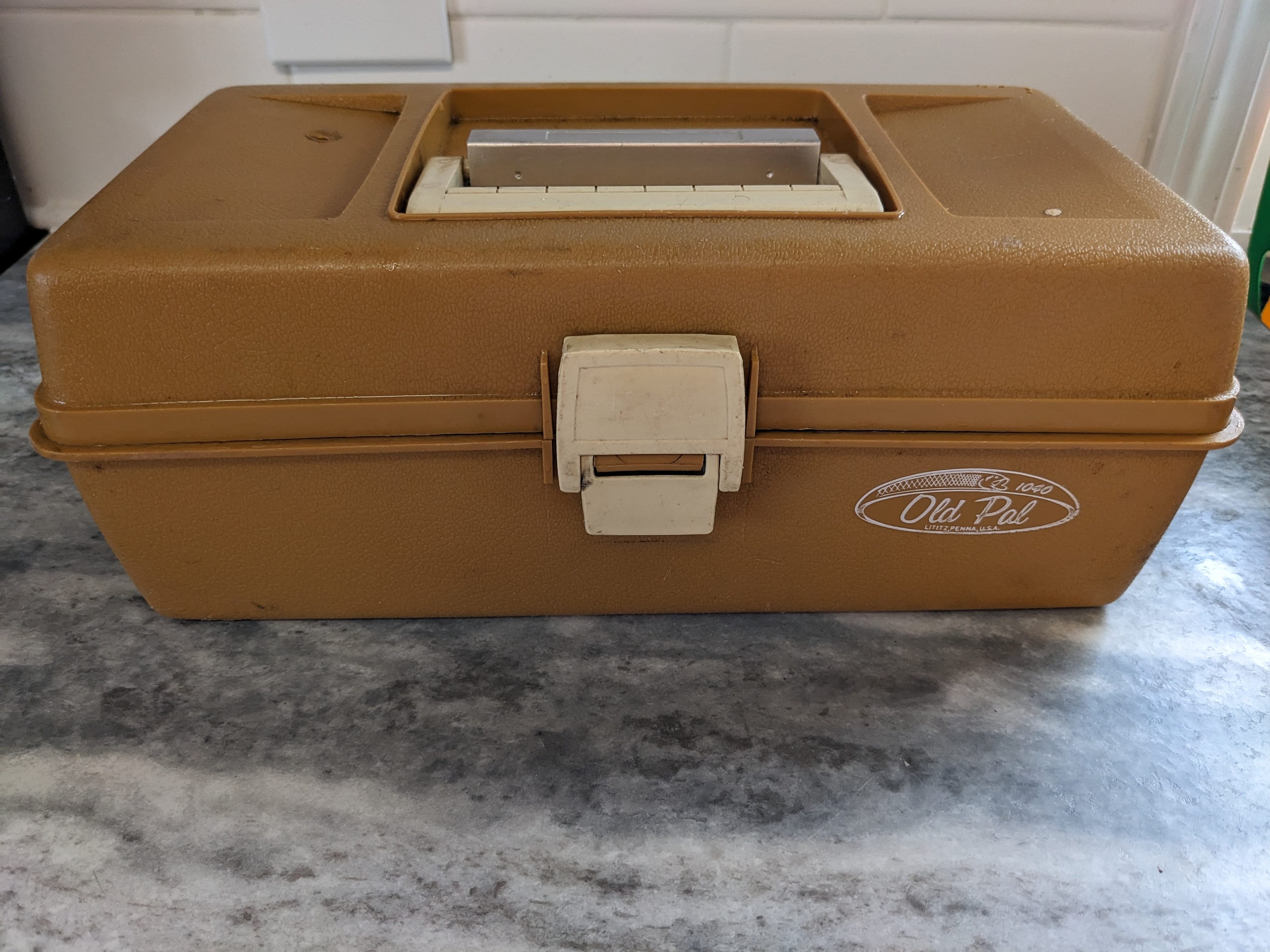 Vintage Fishing Tackle Box by Old Pal 