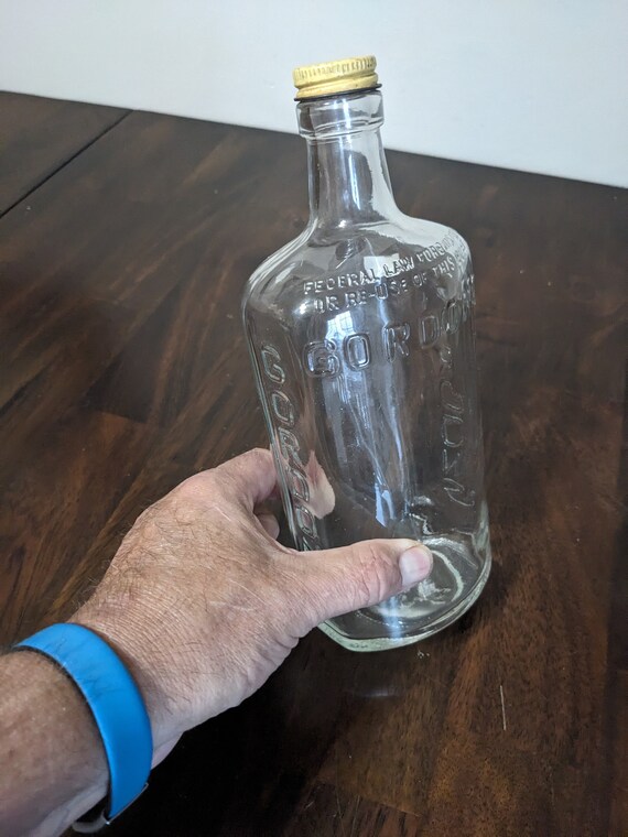 【古酒】GORDON'S LONDON DRY GIN TIN CAP Vintage Gordon's Distilled London Dry Gin Pint Bottle w