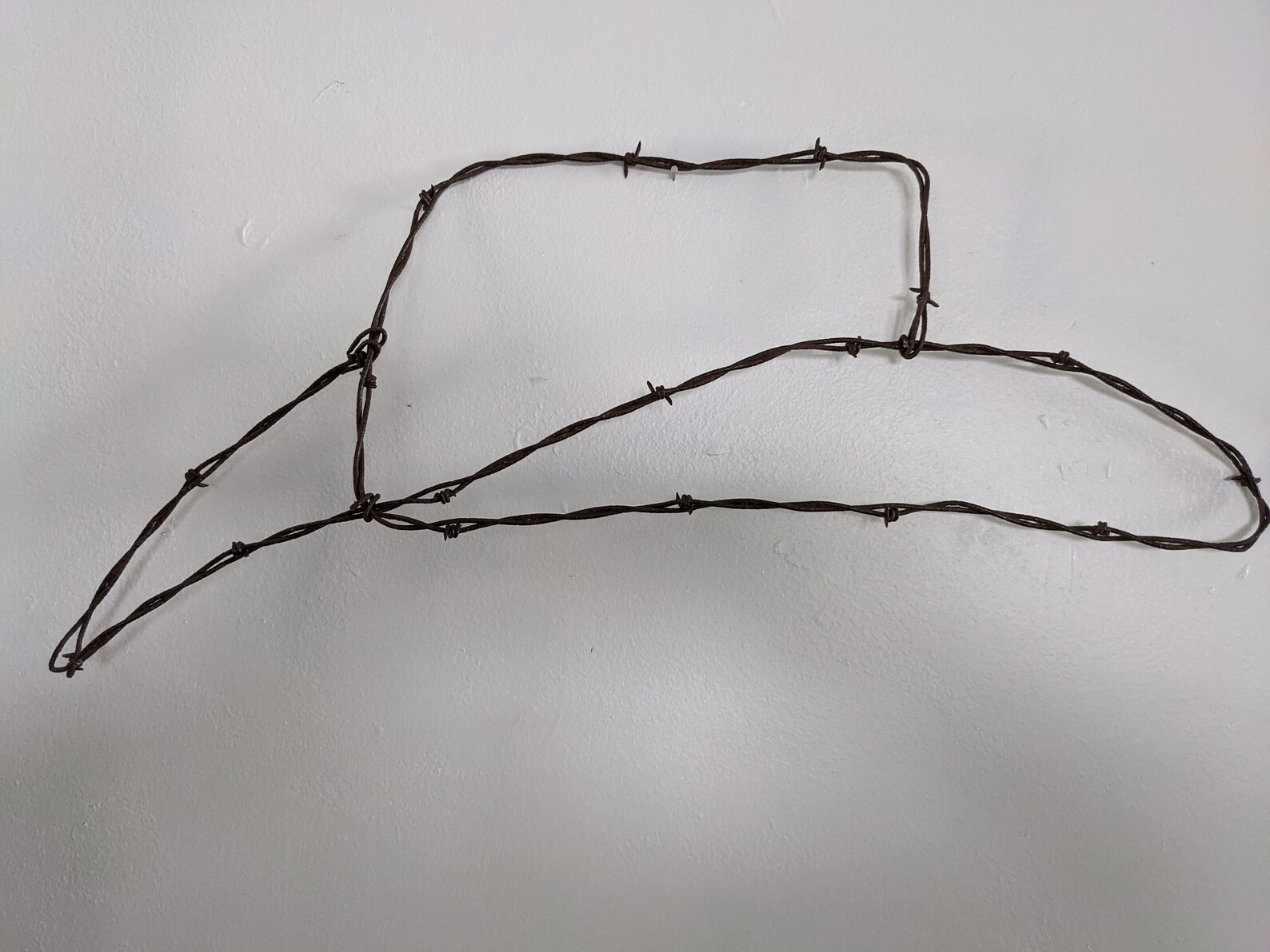 Crafted western cowboy art in a barbed wire stetson cowboy hat Etsy