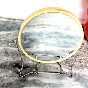 Vtg Vanity Travel Shaving Make Up Mirror
