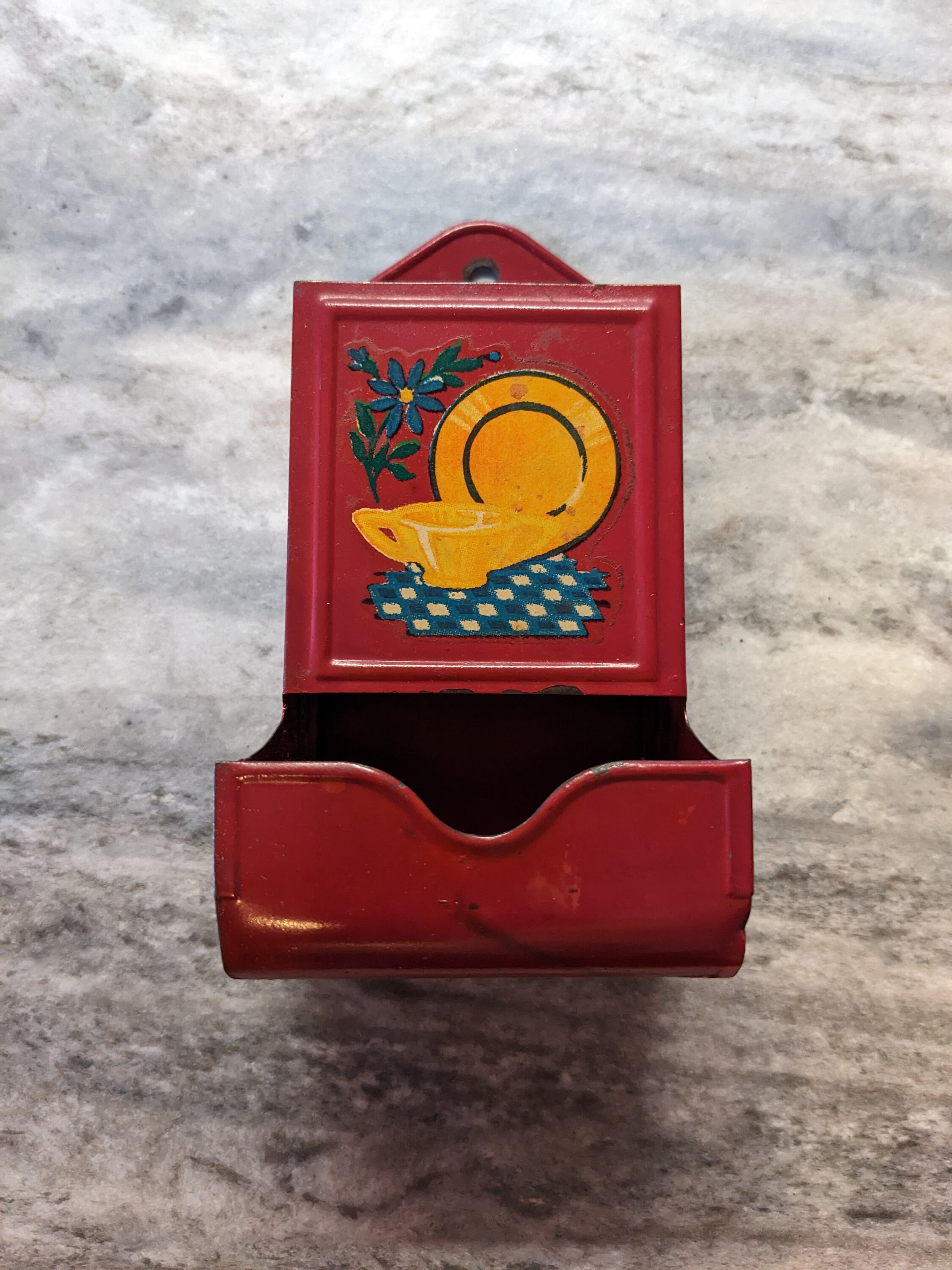 Vintage Shabby Matchbox Holder Wall Decor Etsy