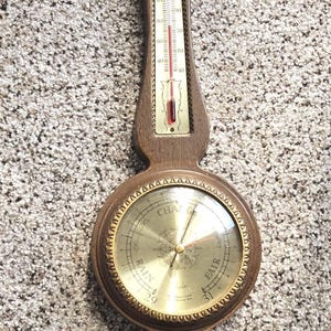 Vtg Taylor Banjo Style Weather Station Wall Hanging