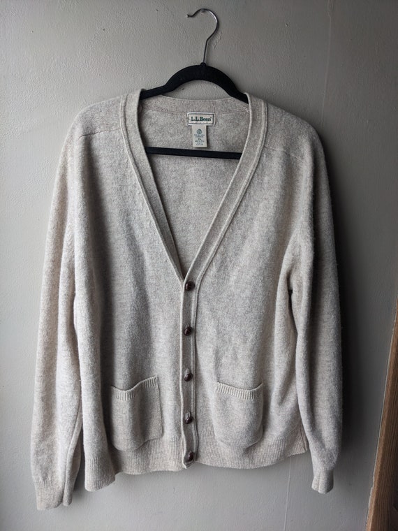 Vintage 100 % Wool Cardigan Sweater From L. L. Bea