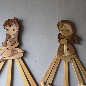 Vtg Child&#39;s Folding Wall Hanging Rack