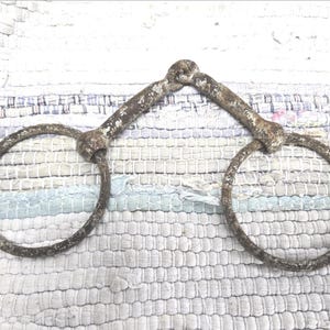 Vintage Antique Hand-Forged Iron Horse Tack Snaffle Bit