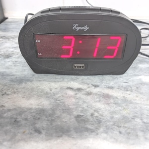 Vintage Desktop LED Alarm Clock from Equity
