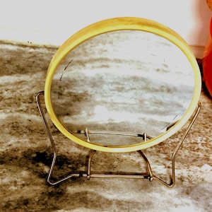 Vtg Vanity Travel Shaving Make Up Mirror