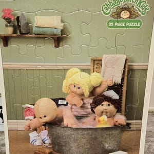 Vtg 1984 Cabbage Patch Kids Jigsaw Puzzle