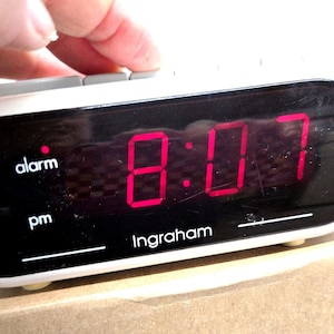 Vintage Ingraham Digital Alarm Clock