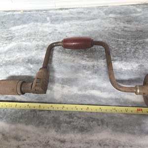 Vtg Hand Tool Brace and Bit Drill