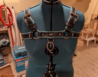 Leather Bulldog Harness