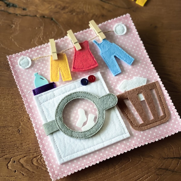 Montessori Sensory Book Tactile Book Cloth Gift for Children Soft Game Quiet Book