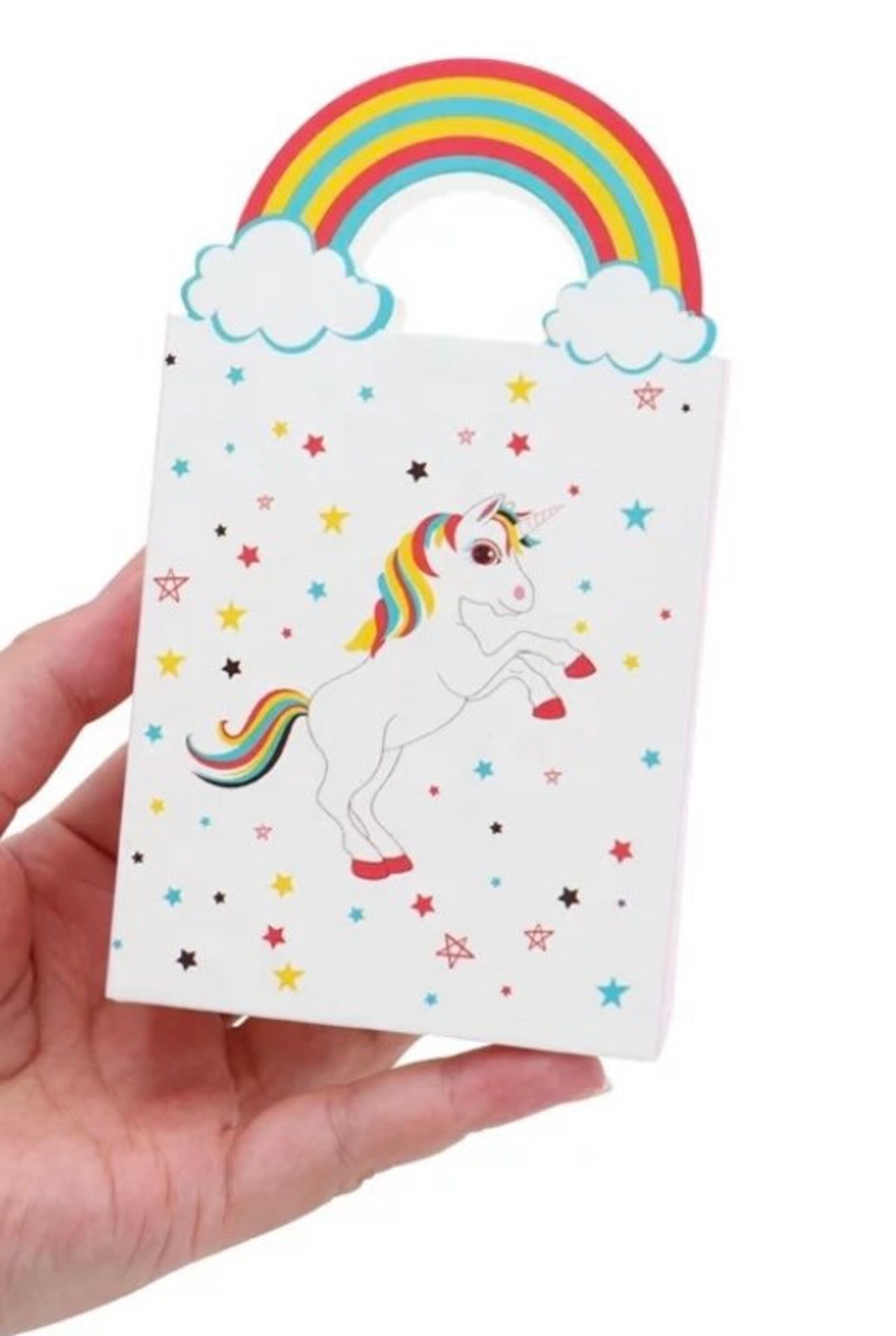 20 Unicorn Rainbow Party Favour Bags Free Delivery Etsy