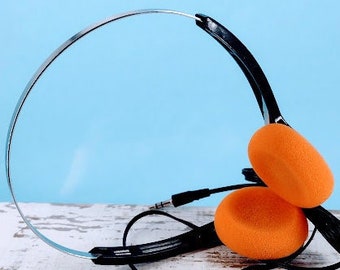 Brand New Vintage Authentic Personal Stereo Walkman Black Orange