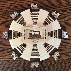 Mexican Train Dominoes Hub and Train Markers