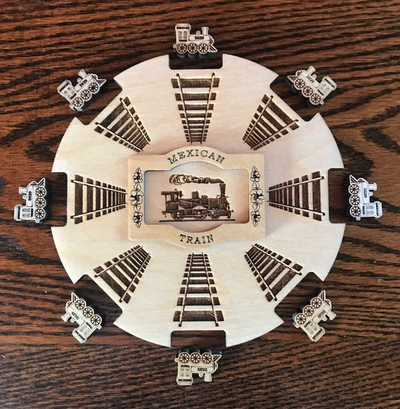 Mexican Train Dominoes Hub and Train Markers - Etsy