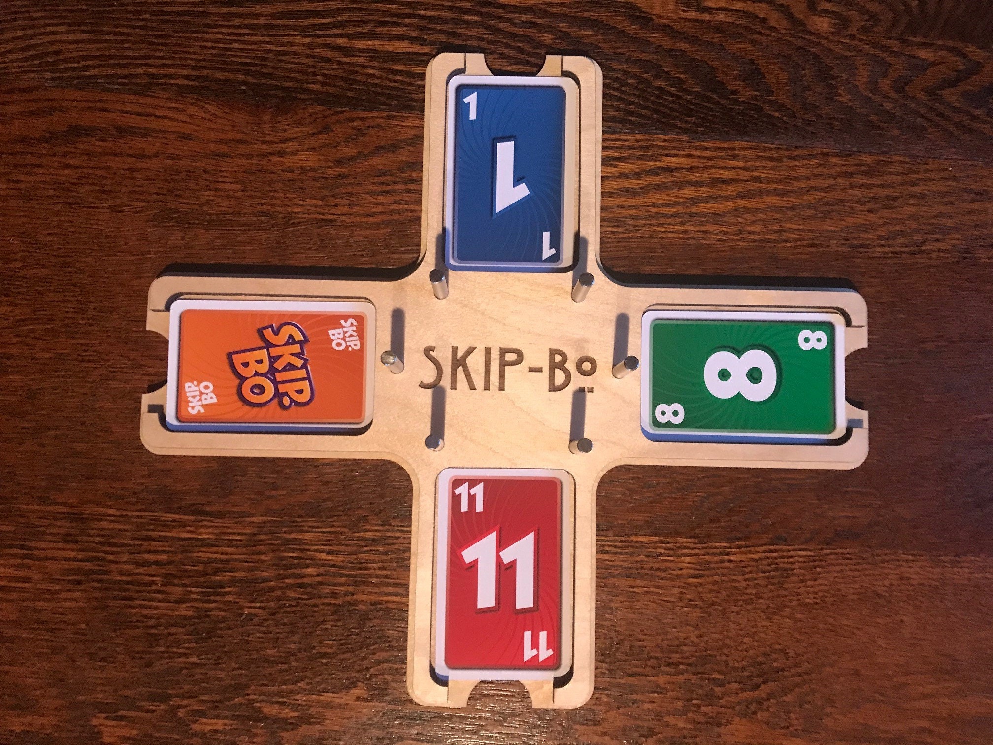 Skipbo Card Rack and optional Discard Holders Etsy