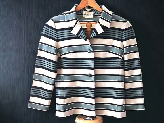 MC Wool Striped BUTTE KNIT Jacket, Size S - Cute … - image 2
