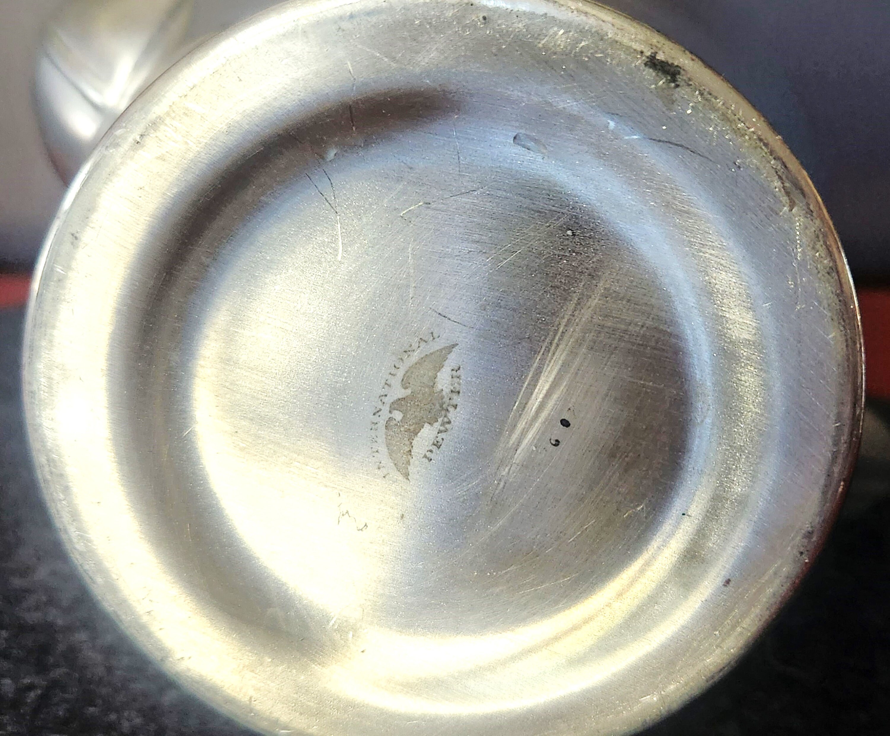 Vintage International Pewter Teapot Coffee Pot W/ Hinged Lid Etsy