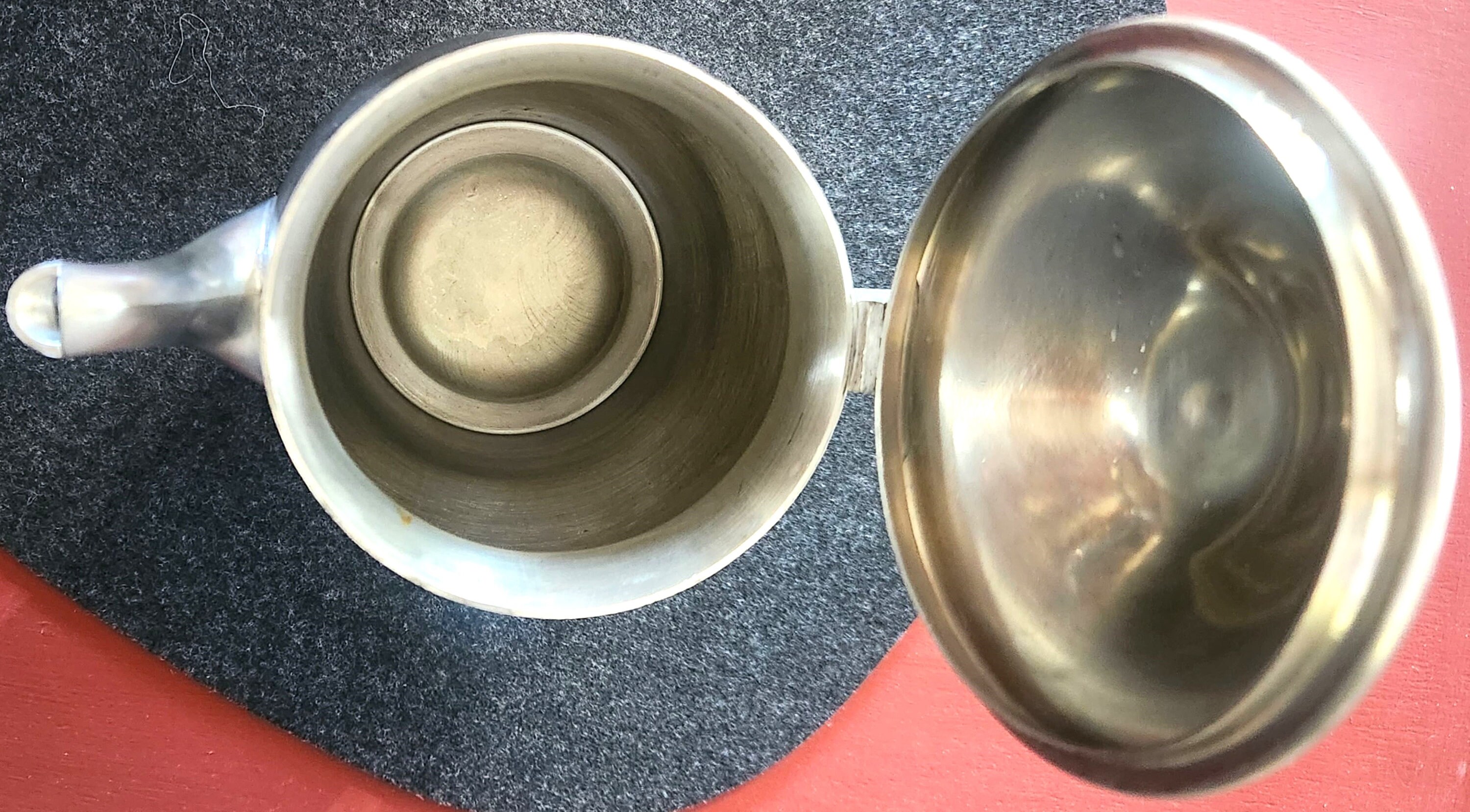 Vintage International Pewter Teapot Coffee Pot W/ Hinged Lid Etsy