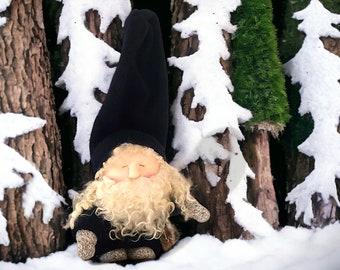 Woodland Gnome, Lg Waldorf Handmade Natural Fiber Doll