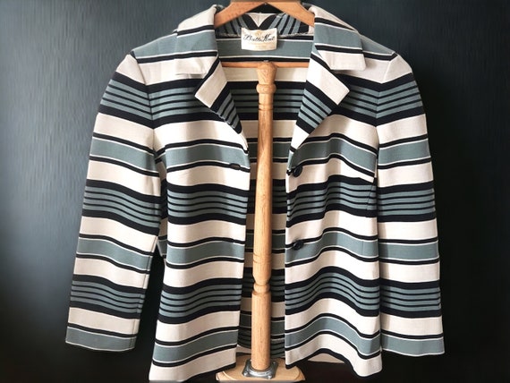 MC Wool Striped BUTTE KNIT Jacket, Size S - Cute … - image 4