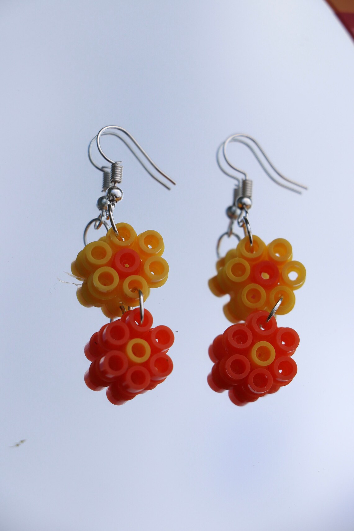 yellow and orange earrings