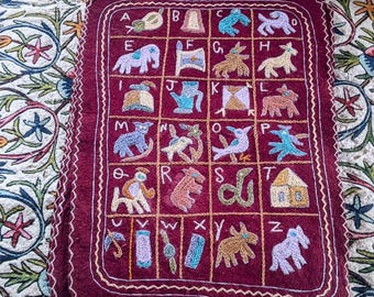 セール　ナムダ　ウールラグ　丸カシミールハンドメイド 週末セール ナムダ ウールラグ 丸カシミールハンドメイド - メルカリ