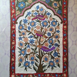 3x2 Feet Wall Hanging, Gift wall hanging, Chainstitch Wall hanging rug, Best decor gift, Best wall hangining, Tree of life wall art