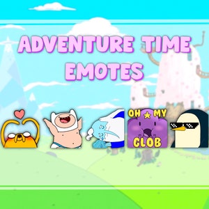Adventure Time Emote Pack for Twitch, Discord, Youtube