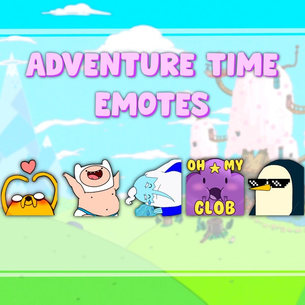 Adventure Time Emote Pack for Twitch, Discord, Youtube