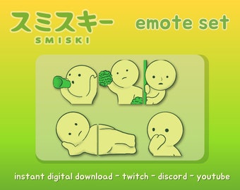 smiski twitch, discord, youtube emote pack