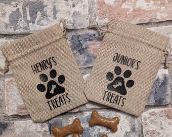 personalised dog treat bags